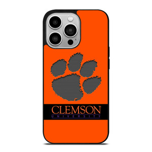 CLEMSON TIGERS UNIVERSITY PAW LOGO iPhone 14 Pro Case CLEMSON TIGERS UNIVERSITY PAW LOGO iPhone 14 Pro Case