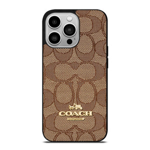 COACH NEW YORK PATTERN BROWN iPhone 14 Pro Case COACH NEW YORK PATTERN BROWN iPhone 14 Pro Case