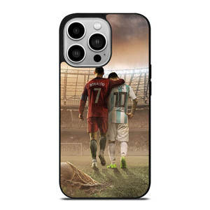 CRISTIANO RONALDO AND LIONEL MESSI iPhone 14 Pro Case