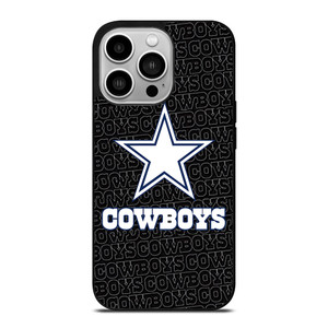 DALLAS COWBOYS FOOTBALL BLACK WALL iPhone 14 Pro Case