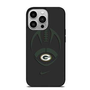 GREEN BAY PACKERS BLACK WALL iPhone 14 Pro Case