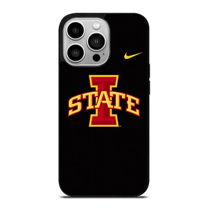 IOWA STATE FOOTBALL BLACK WALLPAPER iPhone 14 Pro Case
