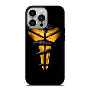 KOBE BRYANT BLACK MAMBA YELLOW iPhone 14 Pro Case KOBE BRYANT BLACK MAMBA YELLOW iPhone 14 Pro Case