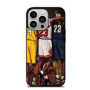 KOBE BRYANT MICHAEL JORDAN LEBRON JAMES iPhone 14 Pro Case