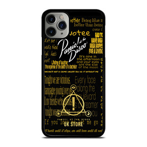 PANIC AT THE DISCO LOGO GOLD iPhone 11 Pro Max Case PANIC AT THE DISCO LOGO GOLD iPhone 11 Pro Max Case