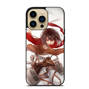 ATTACK ON TITAN MIKASA ACKERMAN ANIME MANGA iPhone 14 Pro Max Case