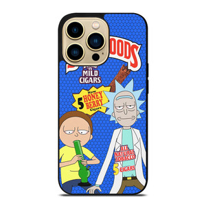 BACKWOODS RICK AND MORTY BLUE iPhone 14 Pro Max Case