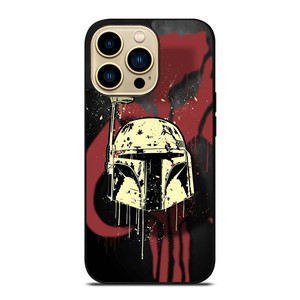 BOBA FETT HELMET STAR WARS ART iPhone 14 Pro Max Case BOBA FETT HELMET STAR WARS ART iPhone 14 Pro Max Case