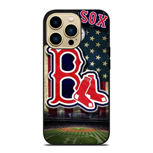 BOSTON RED SOX BASEBALL USA FLAH iPhone 14 Pro Max Case