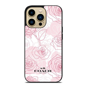 COACH NEW YORK PINK ROSES iPhone 14 Pro Max Case COACH NEW YORK PINK ROSES iPhone 14 Pro Max Case
