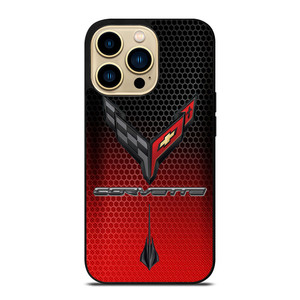 CORVETTE CHEVY STINGRAY LOGO RED iPhone 14 Pro Max Case