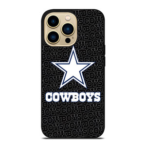 DALLAS COWBOYS FOOTBALL BLACK WALL iPhone 14 Pro Max Case