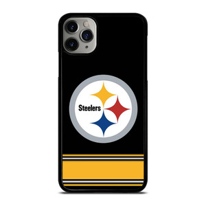 PITTSBURGH STEELERS LOGO STRIPE iPhone 11 Pro Max Case PITTSBURGH STEELERS LOGO STRIPE iPhone 11 Pro Max Case