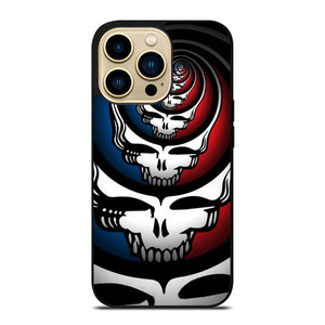 GRATEFUL DEAD SKULL ROUNDED iPhone 14 Pro Max Case GRATEFUL DEAD SKULL ROUNDED iPhone 14 Pro Max Case