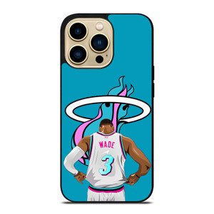MIAMI HEAT DWYANE WADE 3 BASKETBALL iPhone 14 Pro Max Case
