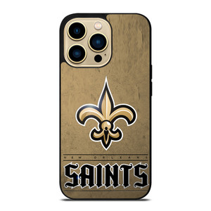 NEW ORLEANS SAINTS LOGO AND BACKGROUND iPhone 14 Pro Max Case