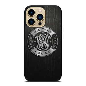 SMITH AND WESSON MILITARY POLICE METAL LOGO iPhone 14 Pro Max Case