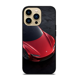 TESLA RED ELECTRIC CAR iPhone 14 Pro Max Case