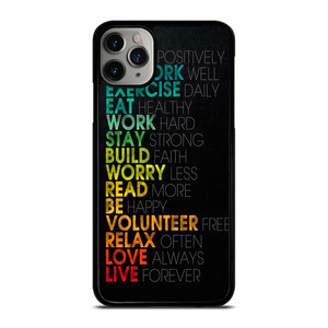 QUOTE INSPIRATIONAL THINK POSITIVELY iPhone 11 Pro Max Case QUOTE INSPIRATIONAL THINK POSITIVELY iPhone 11 Pro Max Case