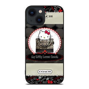 COACH NEW YORK HELLO KITTY BLACK iPhone 14 Plus Case COACH NEW YORK HELLO KITTY BLACK iPhone 14 Plus Case