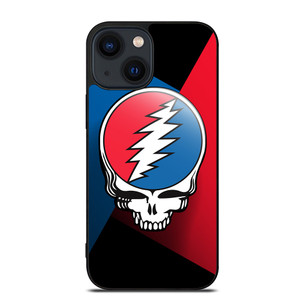 GRATEFUL DEAD SKULL STRIPS iPhone 14 Plus Case GRATEFUL DEAD SKULL STRIPS iPhone 14 Plus Case