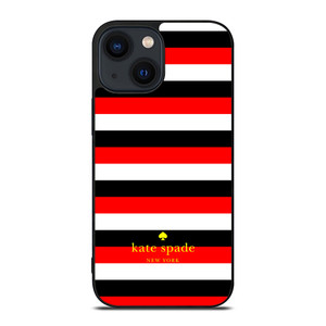 KATE SPADE PATTERN RED BLACK iPhone 14 Plus Case