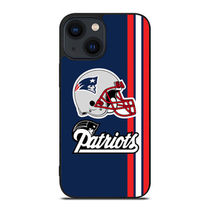 NEW ENGLAND PATRIOTS STRIPS HELMET iPhone 14 Plus Case