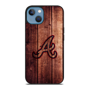 ATLANTA BRAVES LOGO WOOD INITIAL iPhone 13 Case