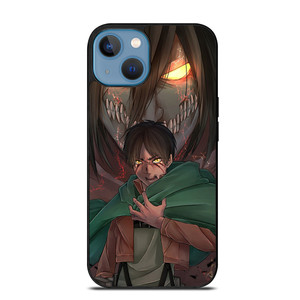 ATTACK ON TITAN EREN YEAGER ANIME MANGA iPhone 13 Case ATTACK ON TITAN EREN YEAGER ANIME MANGA iPhone 13 Case