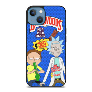 BACKWOODS RICK AND MORTY BLUE iPhone 13 Case BACKWOODS RICK AND MORTY BLUE iPhone 13 Case
