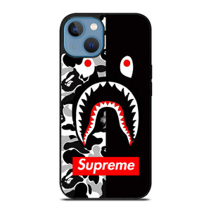 BAPE SHARK SUPREME CAMO BLACK iPhone 13 Case