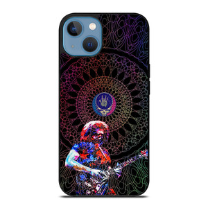 GRATEFUL DEAD JERRY GARCIA GUITAR ART GLASS iPhone 13 Case