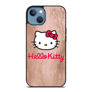 HELLO KITTY FACE WOOD iPhone 13 Case
