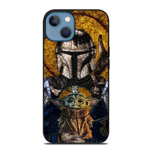 MANDALORIAN AND BABY YODA STAR WARS ART iPhone 13 Case MANDALORIAN AND BABY YODA STAR WARS ART iPhone 13 Case