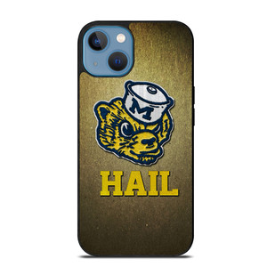 MICHIGAN WOLVERINES HAIL iPhone 13 Case MICHIGAN WOLVERINES HAIL iPhone 13 Case