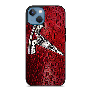 TESLA RED WATER EMBLEM iPhone 13 Case TESLA RED WATER EMBLEM iPhone 13 Case