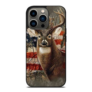 AMERICAN FLAG DEER BUCK CAMO iPhone 13 Pro Case AMERICAN FLAG DEER BUCK CAMO iPhone 13 Pro Case