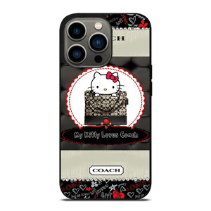 COACH NEW YORK HELLO KITTY BLACK iPhone 13 Pro Case