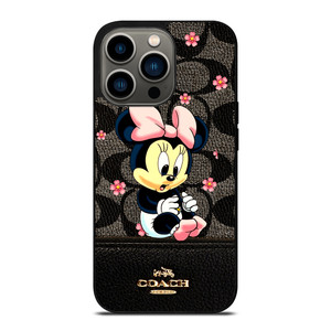 COACH NEW YORK LOGO BABY MINNIE MOUSE iPhone 13 Pro Case COACH NEW YORK LOGO BABY MINNIE MOUSE iPhone 13 Pro Case