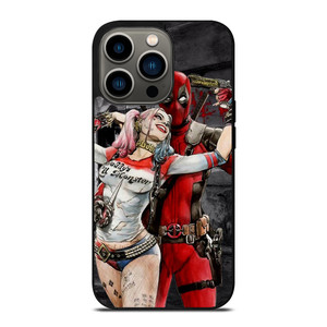 DEADPOOL HARLEY QUINN ART LOVE iPhone 13 Pro Case