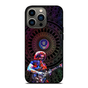 GRATEFUL DEAD JERRY GARCIA GUITAR ART GLASS iPhone 13 Pro Case