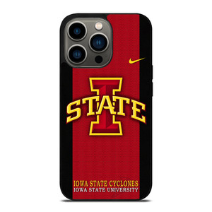 IOWA STATE CYCLONES INITIAL UNIVERSITY TEAM LOGO iPhone 13 Pro Case