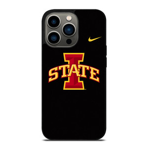IOWA STATE FOOTBALL BLACK WALLPAPER iPhone 13 Pro Case