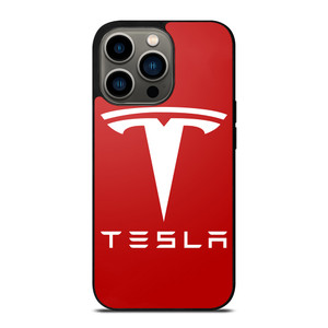 TESLA MOTORS RED LOGO iPhone 13 Pro Case
