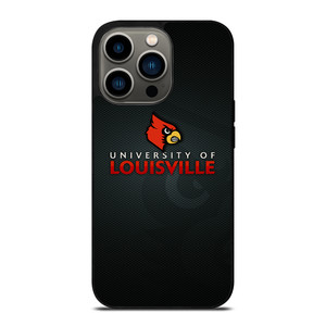 UNIVERSITY OF LOUISVILLE CARDINALS FOOTBALL LOGO MASCOT iPhone 13 Pro Case
