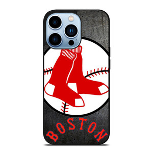 BOSTON RED SOX BASEBALL METAL LOGO iPhone 13 Pro Max Case