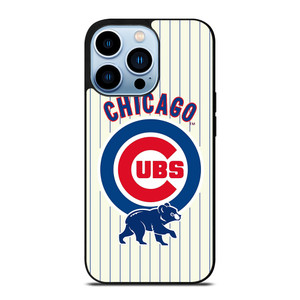 CHICAGO CUBS BASEBALL STRIPES LOGO iPhone 13 Pro Max Case