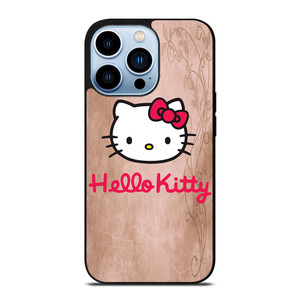 HELLO KITTY FACE WOOD iPhone 13 Pro Max Case