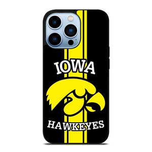 IOWA HAWKEYES STRIPS LOGO FOOTBALL TEAM iPhone 13 Pro Max Case