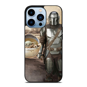 MANDALORIAN AND BABY YODA STAR WARS iPhone 13 Pro Max Case MANDALORIAN AND BABY YODA STAR WARS iPhone 13 Pro Max Case